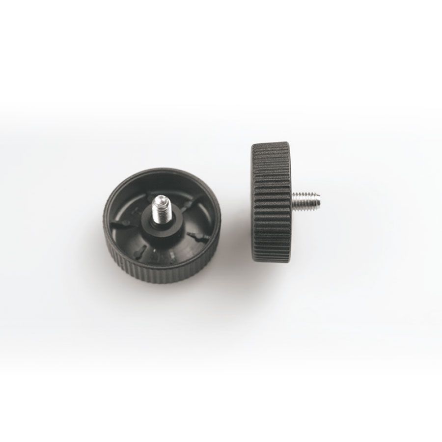 knob flat head with short screw insert in fe